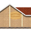 Проект дома-бани из оцилиндрованного бревна 10,5 м x 8,5 м.