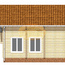 Проект дома из оцилиндрованного бревна 11,0 м x 9,0 м.