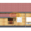 Проект дома из оцилиндрованного бревна  11,5 м x 11,5 м.
