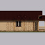 Проект дома из оцилиндрованного бревна 13,5 м x 12,5 м